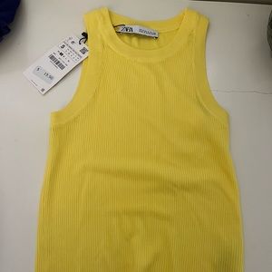 Yellow Zara tank